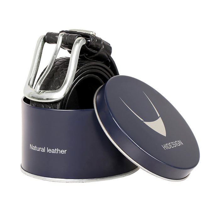 Ee Proteus Men's Black Non Reversible Leather Belt