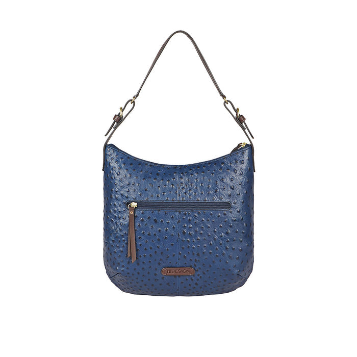 Ee Rhine 02 Blue Leather Shoulder Bag