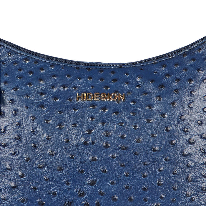 Ee Rhine 02 Blue Leather Shoulder Bag