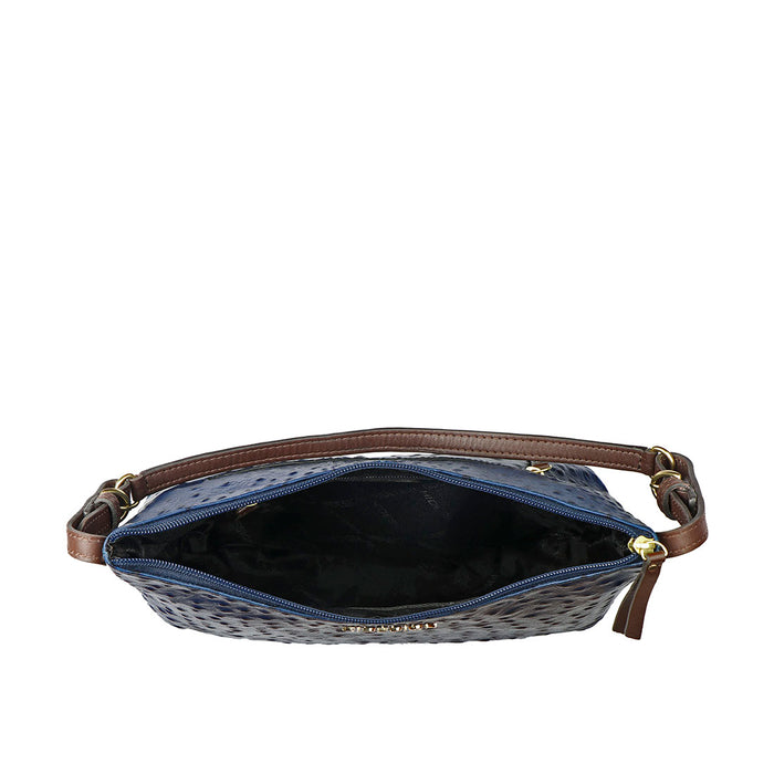 Ee Rhine 02 Blue Leather Shoulder Bag