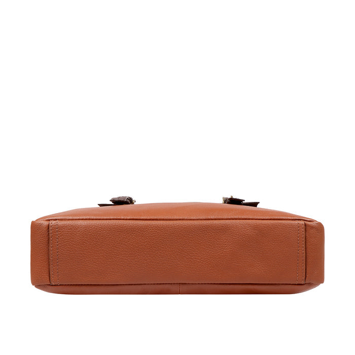 Ee Ronaldo 02 Tan Leather  Crossbody