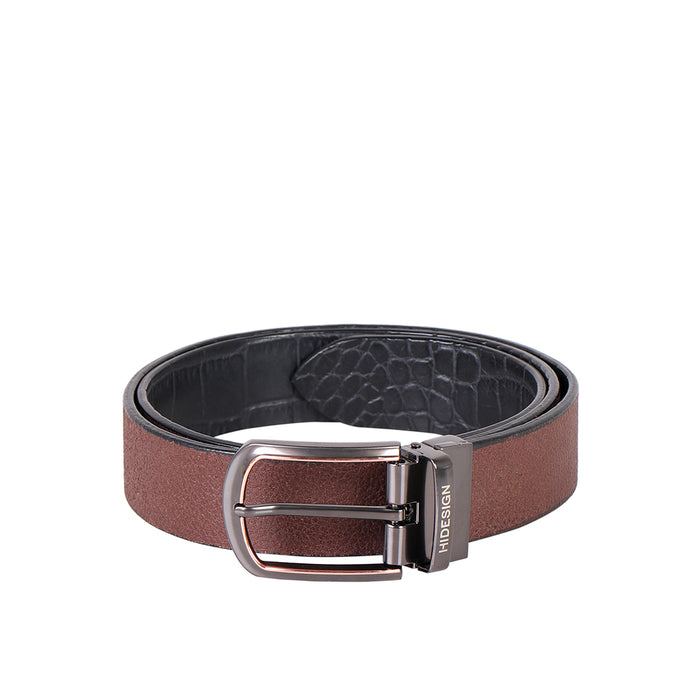 Ee Santos Men's Black Reversible Leather Belt