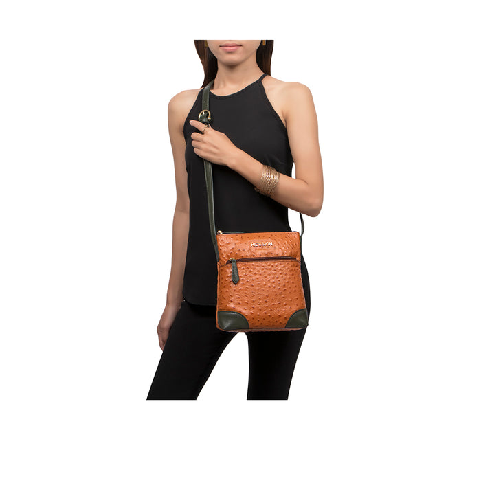 Ee Saturn 02 Tan Leather Sling Bag