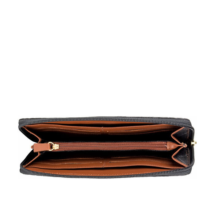 EE SATURN W2 RF ZIP AROUND WALLET - Hidesign