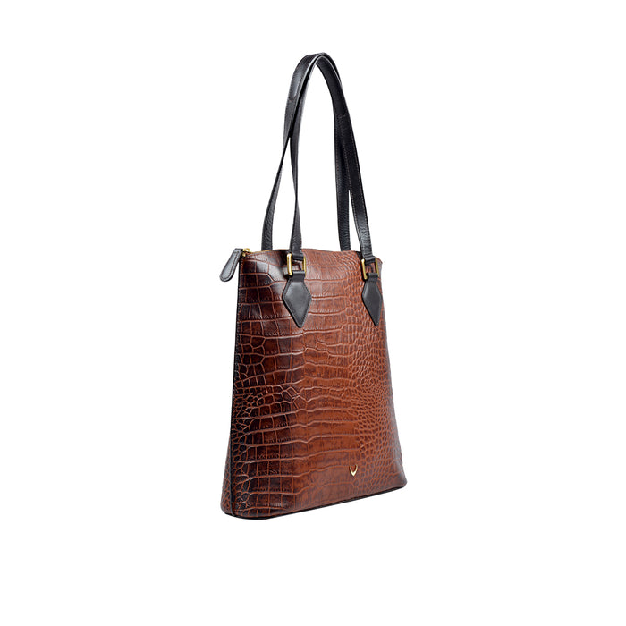 Ee Scorpio 01 Tan Leather Tote Bag