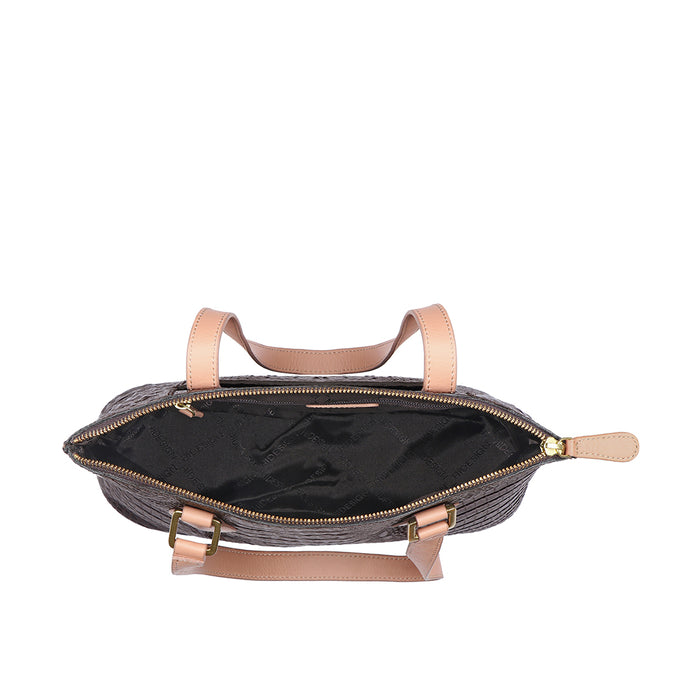 Ee Scorpio 02 Brown Leather Tote Bag