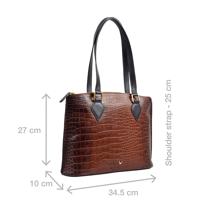 Ee Scorpio 02 Tan Leather Tote Bag