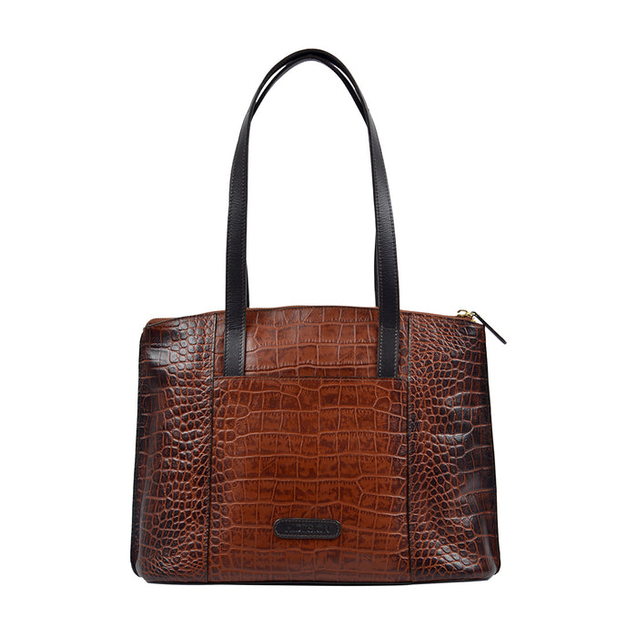 Ee Scorpio 02 Tan Leather Tote Bag
