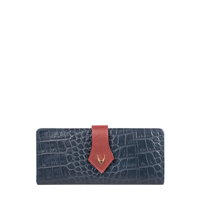 Ee Scorpio W1  Blue Leather Bi-Fold Wallet