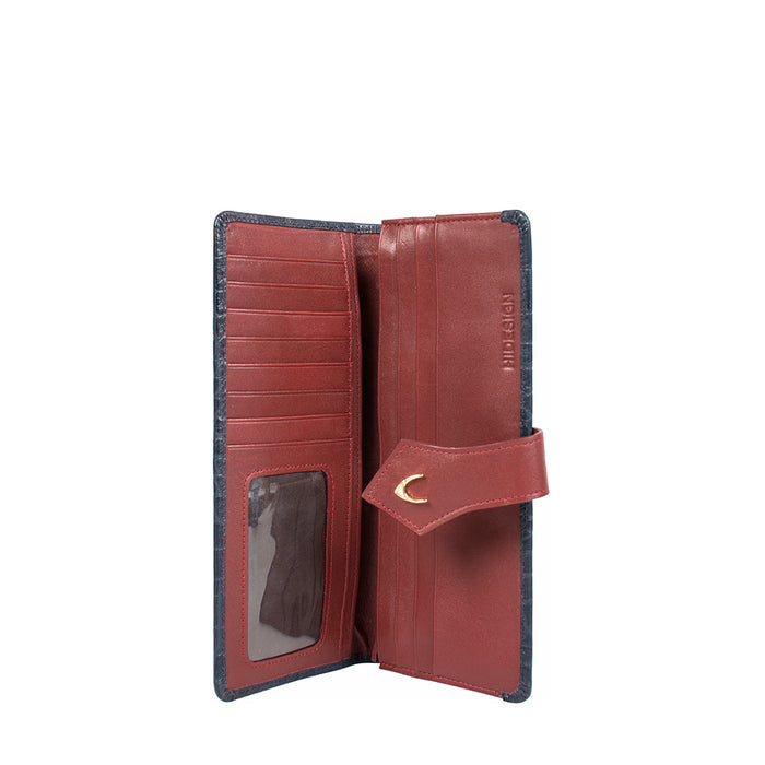 Ee Scorpio W1  Blue Leather Bi-Fold Wallet