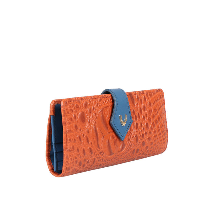 Ee Scorpio W1-M Orange Leather Bi-Fold Wallet