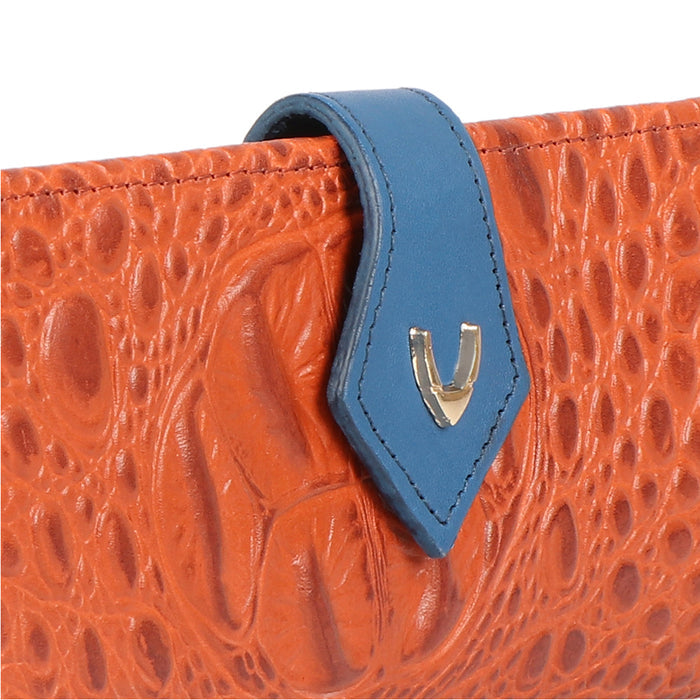 Ee Scorpio W1-M Orange Leather Bi-Fold Wallet