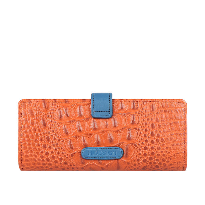 Ee Scorpio W1-M Orange Leather Bi-Fold Wallet