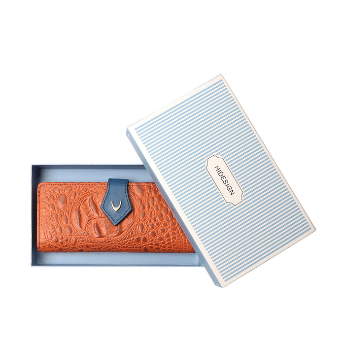 Ee Scorpio W1-M Orange Leather Bi-Fold Wallet