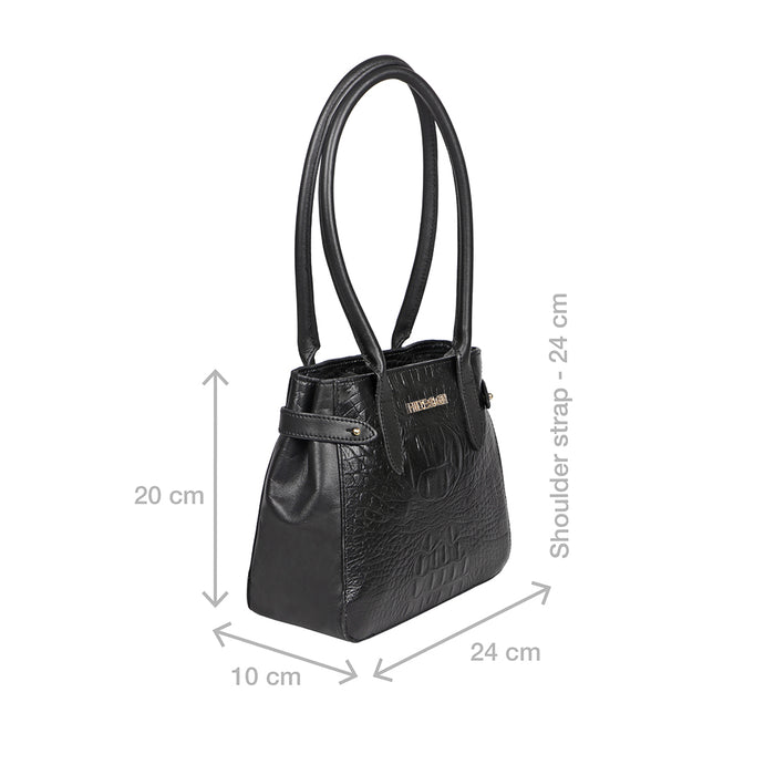 Ee Shanghai 03 Black Leather Shoulder Bag