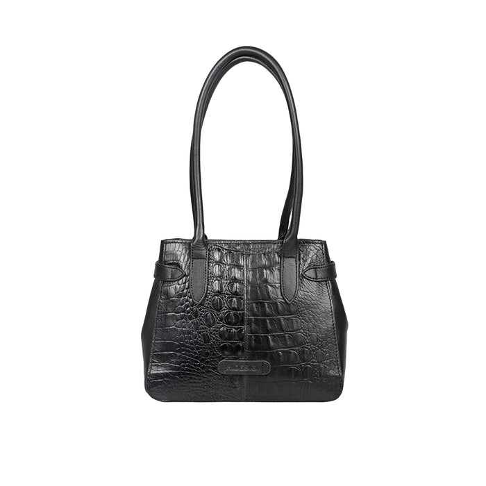 Ee Shanghai 03 Black Leather Shoulder Bag