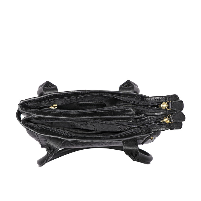 Ee Shanghai 03 Black Leather Shoulder Bag