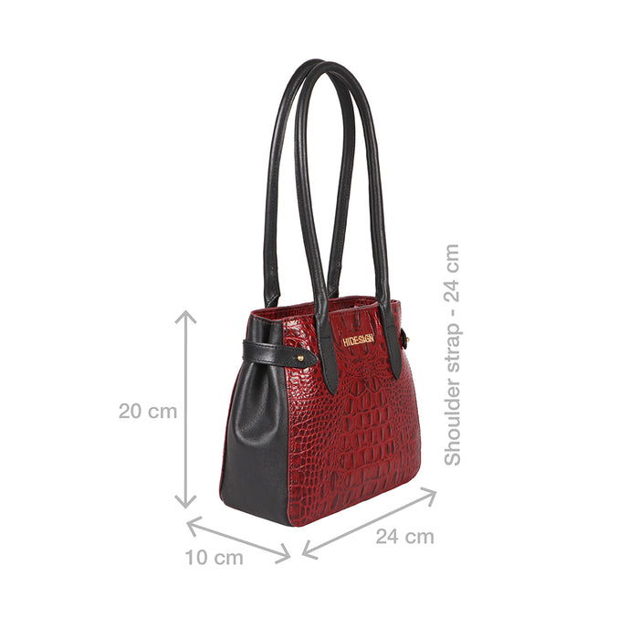 Ee Shanghai 03 Red Leather Shoulder Bag