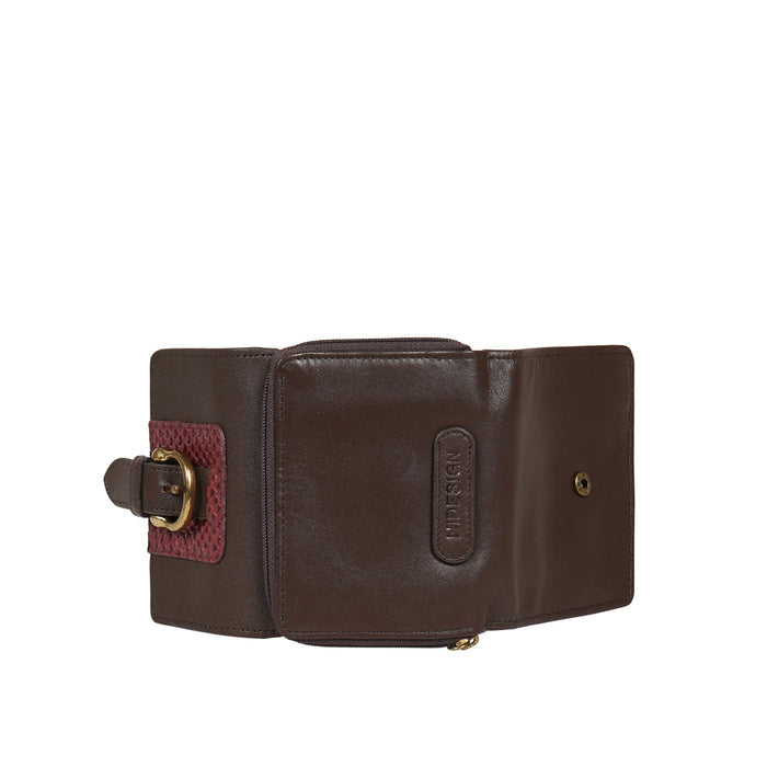 Ee Shanghai W3 Brown Leather Trifold Wallet