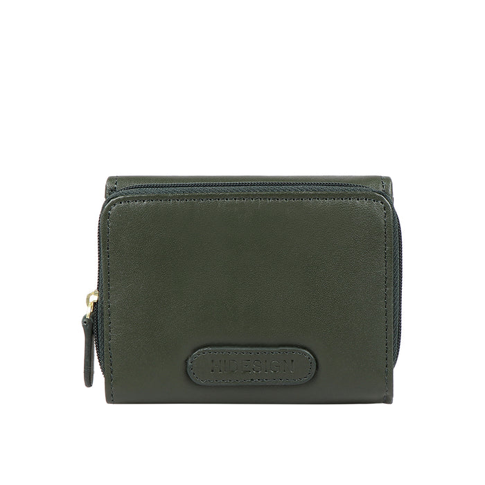 Ee Shanghai W3 Green Leather Trifold Wallet