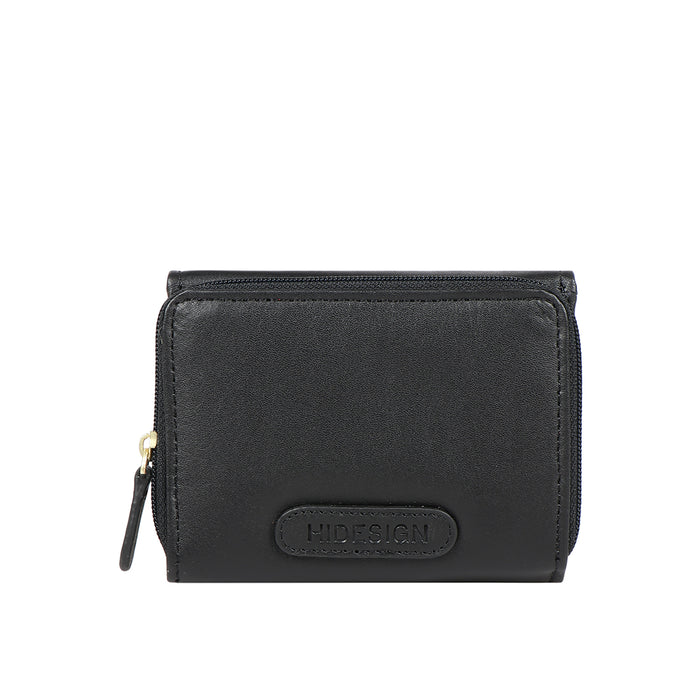 Ee Shanghai W3-M Black Leather Trifold Wallet