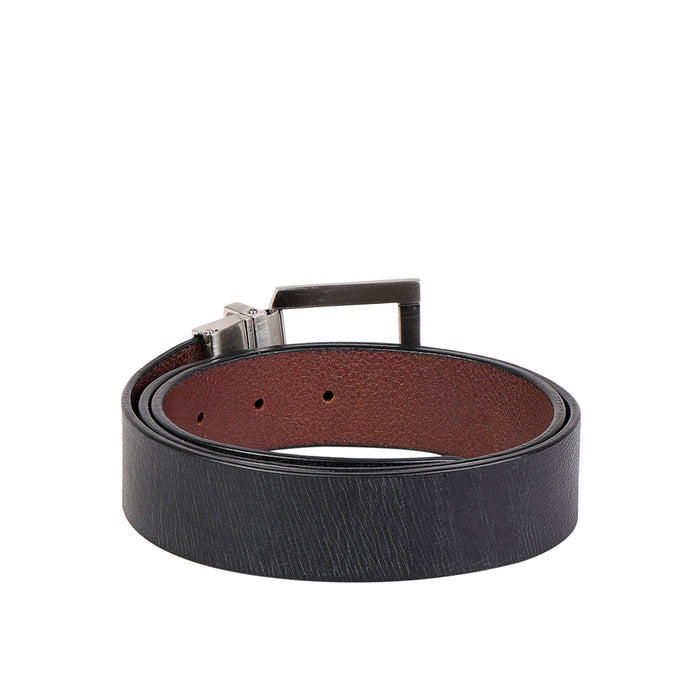 Ee Silva Men's Black Reversible Leather Belt