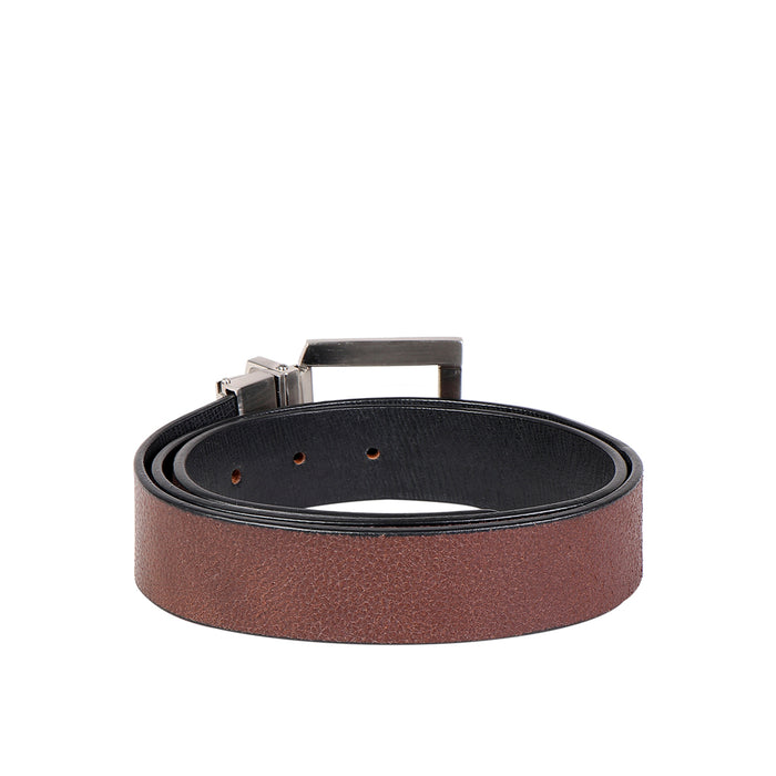 Ee Silva Men's Black Reversible Leather Belt