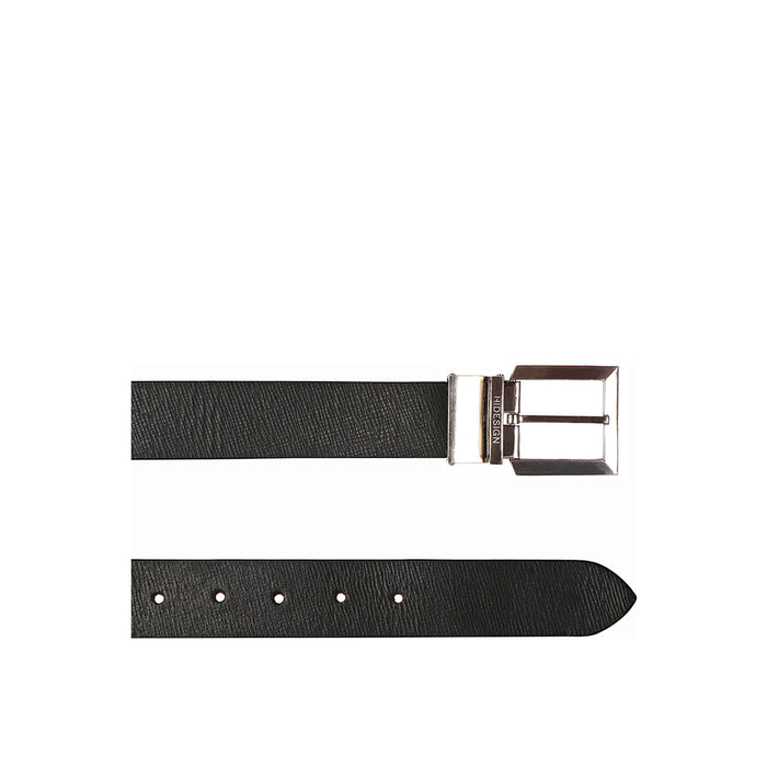 Ee Silva Men's Black Reversible Leather Belt