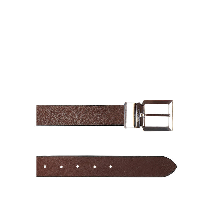Ee Silva Men's Black Reversible Leather Belt