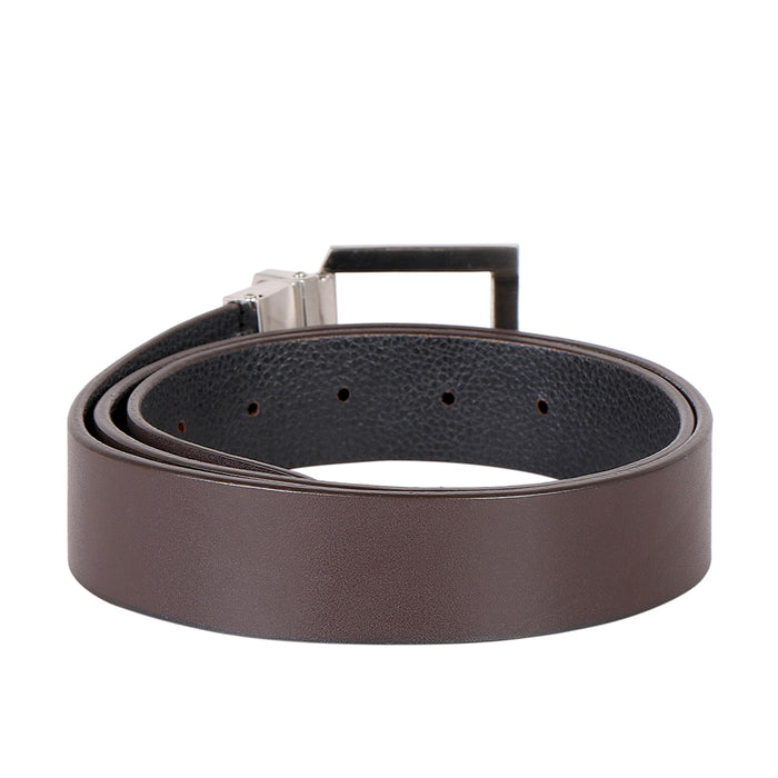 Ee Silva Men's Brown Reversible Leather Belt