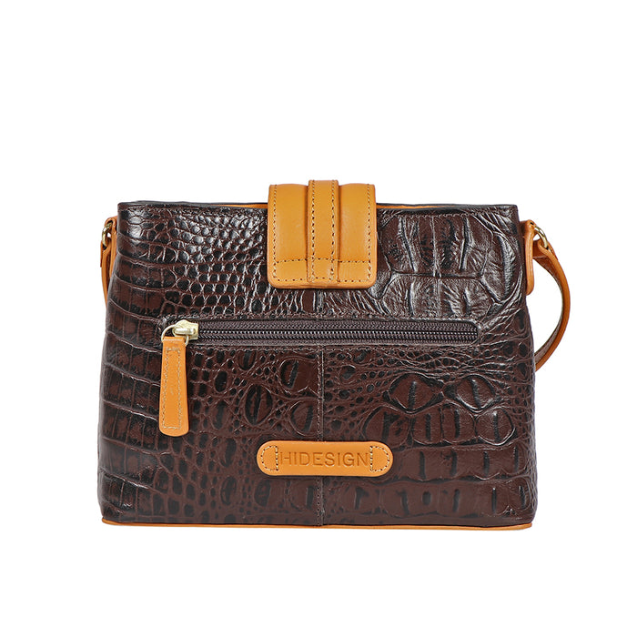 Ee Silvia 03 Brown Leather Sling Bag