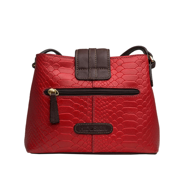 Ee Silvia 03 Red Leather Sling Bag