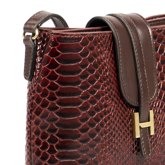 Ee Silvia 03 Red Leather Sling Bag