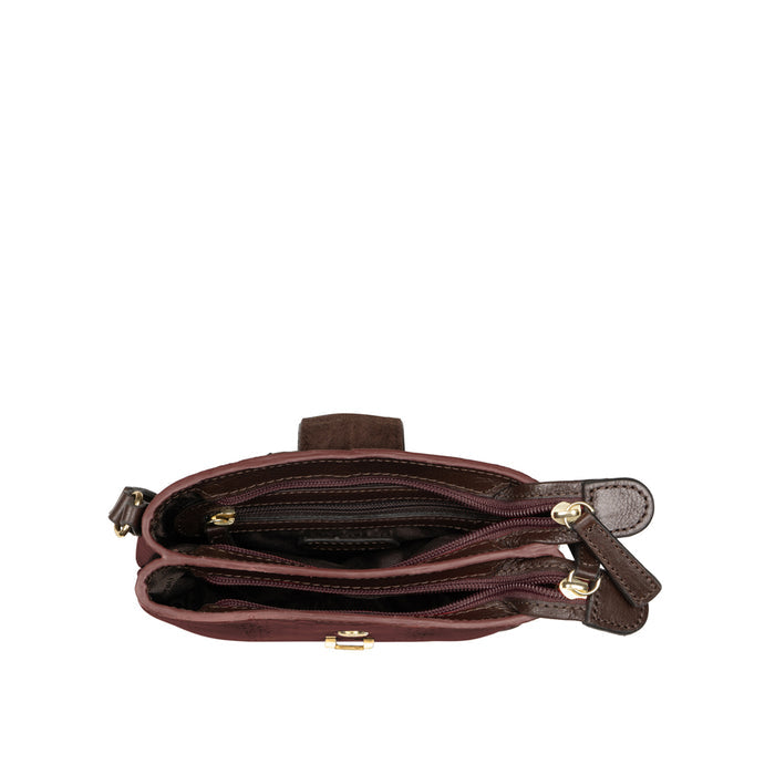 Ee Silvia 03 Red Leather Sling Bag