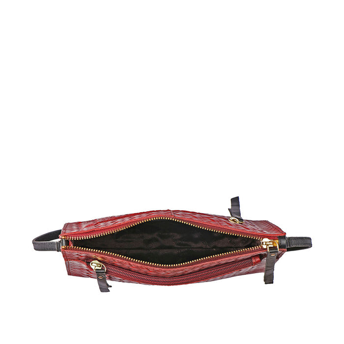 Ee Spruce 02 Red Leather Sling Bag