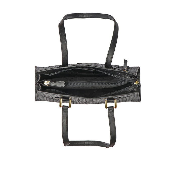Ee Spruce 03 Black Leather Shoulder Bag