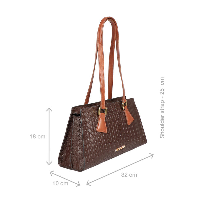 Ee Spruce 03 Brown Leather Shoulder Bag