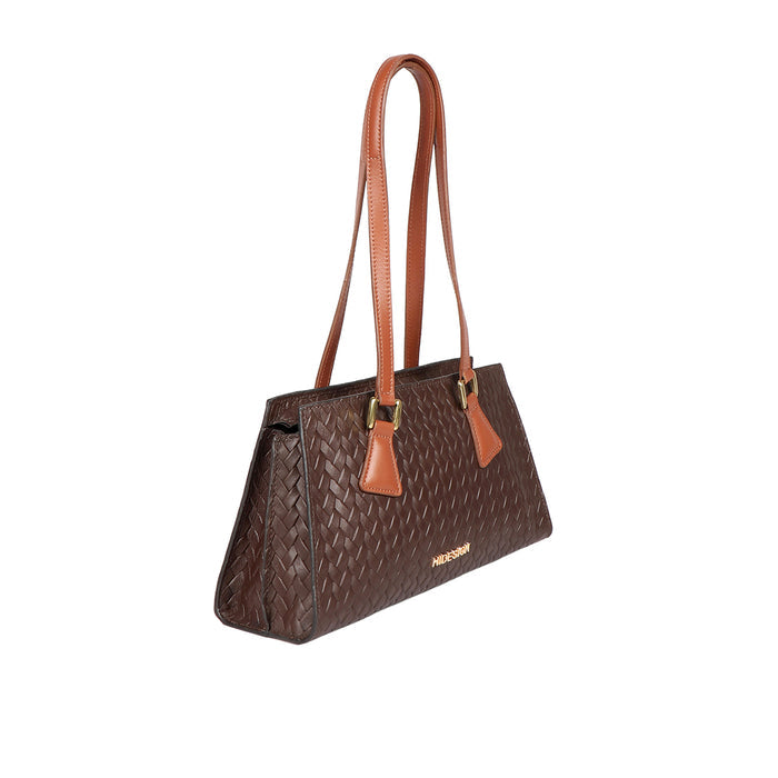 Ee Spruce 03 Brown Leather Shoulder Bag