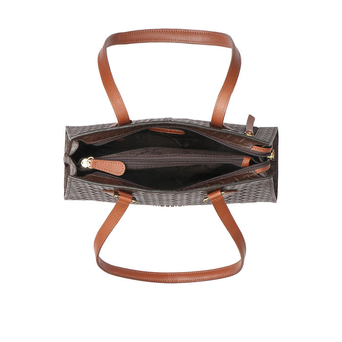 Ee Spruce 03 Brown Leather Shoulder Bag