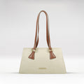 Ee Spruce 03-M White Leather Shoulder Bag
