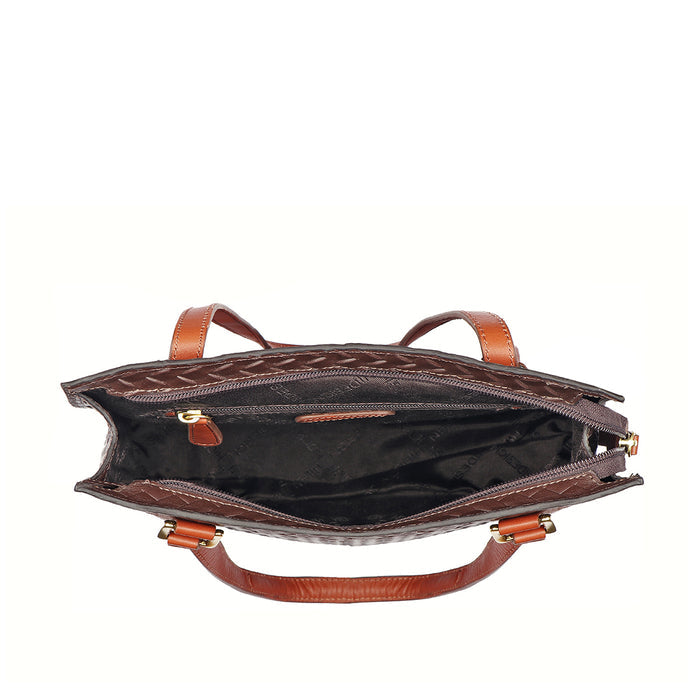 Ee Spruce 04 Brown Leather Shoulder Bag