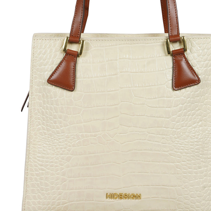 Ee Spruce 04 White Leather Shoulder Bag