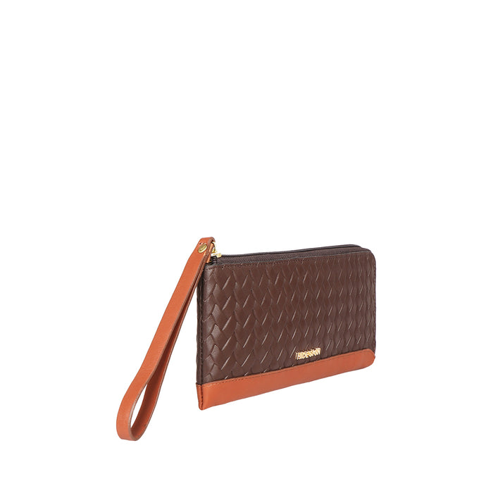 Ee Spruce W3-M Brown Leather Zip Around Wallet