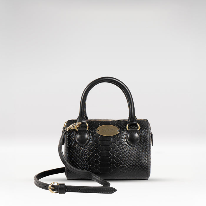 Ee Suzie Black Leather Micro Bag