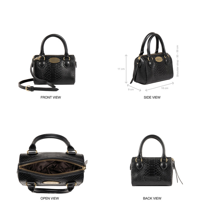 Ee Suzie Black Leather Micro Bag