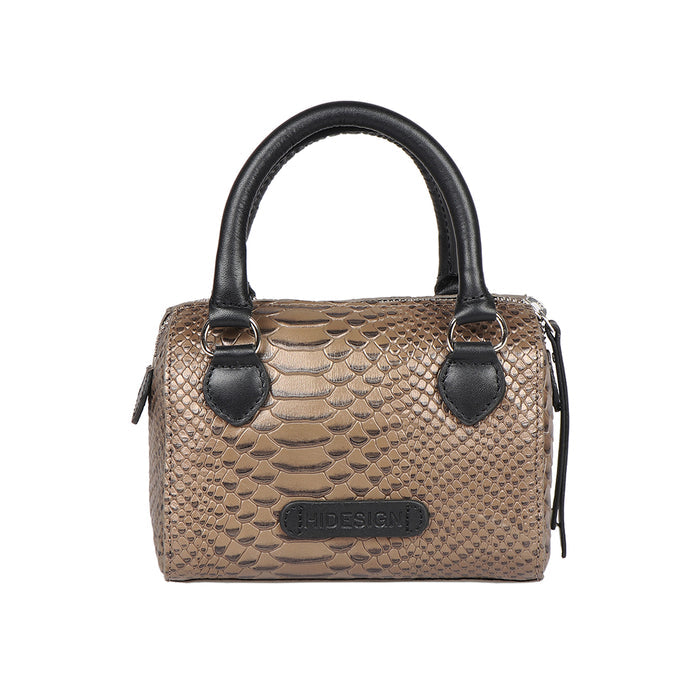Ee Suzie Grey Leather Micro Bag