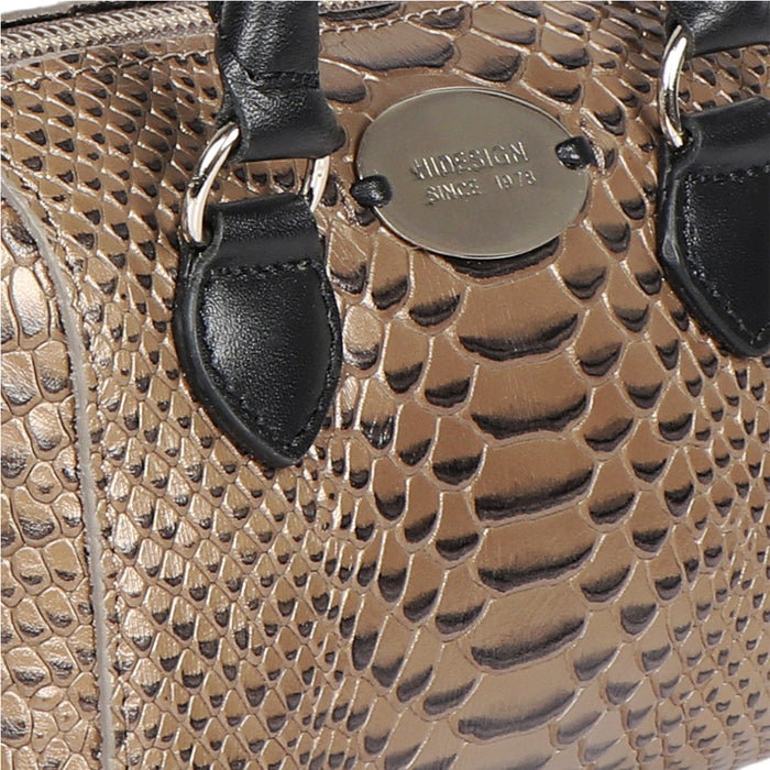 Ee Suzie Grey Leather Micro Bag
