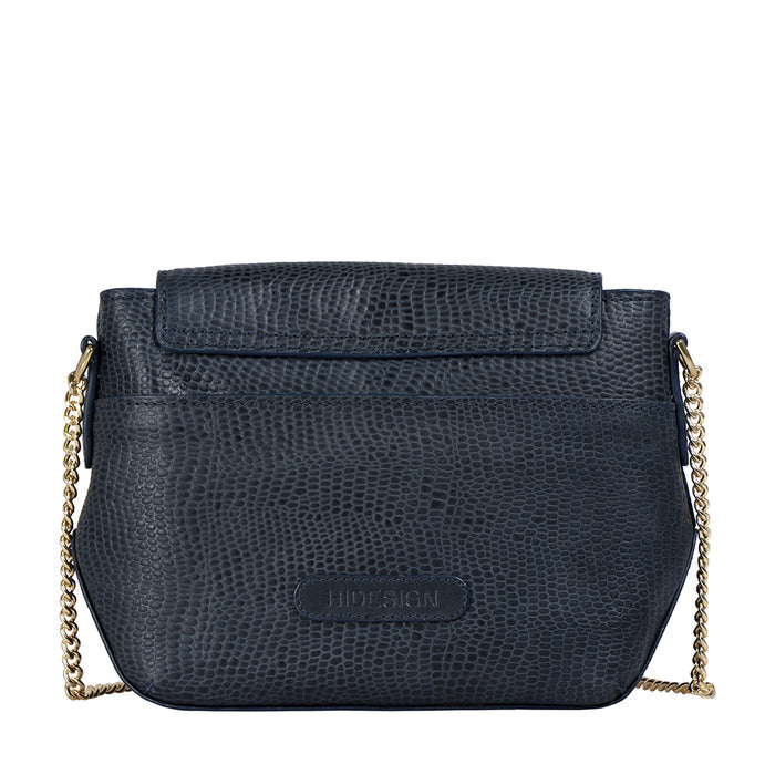 Ee Taurus 03 Blue Leather Sling Bag