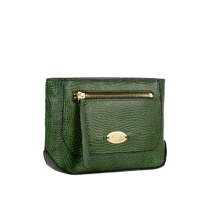 Ee Taurus W1  Green Leather Clutch Wallet