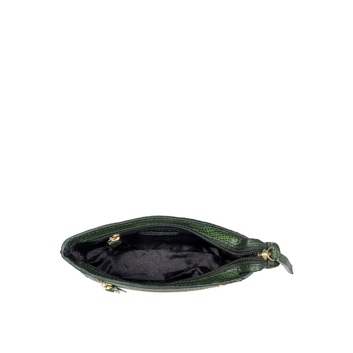 Ee Taurus W1  Green Leather Clutch Wallet